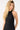 Perfect Stranger Frilly Astra Stretch Halter Mini Dress Black