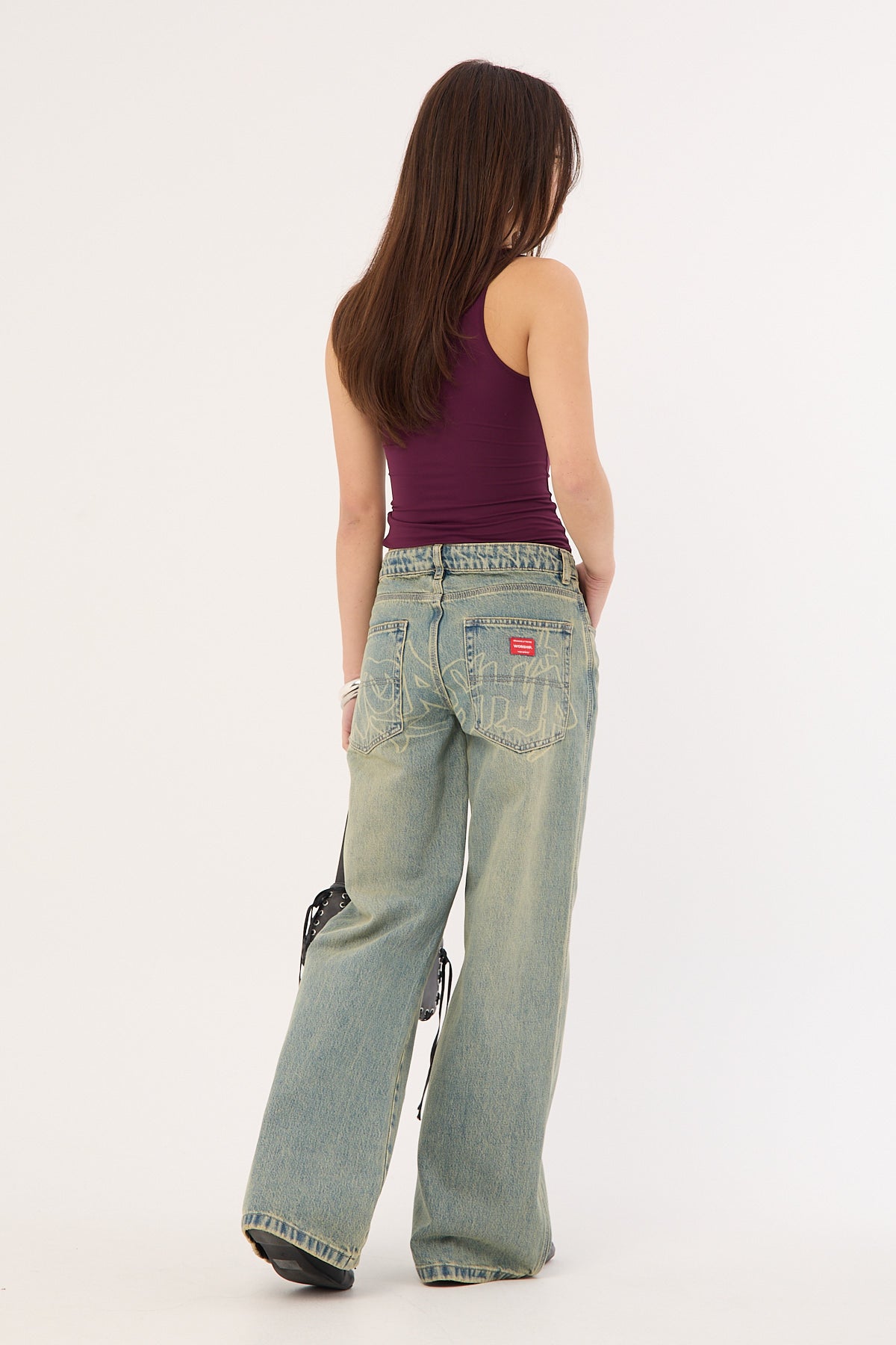 Worship Throws Sweeper Jean Garbage Grimes Blue