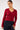 Perfect Stranger Fiorelle Knitted Long Sleeve Polo Burgundy