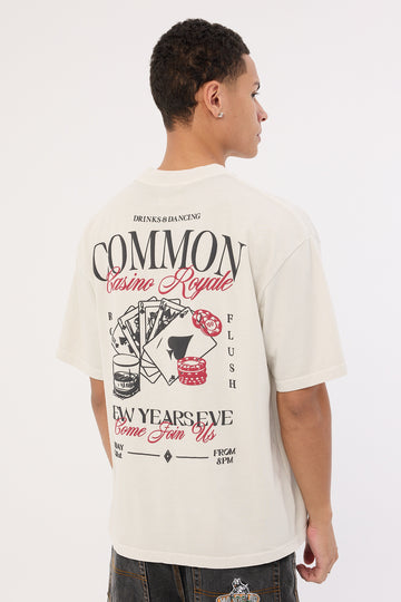 Common Need Royale Heavyweight Easy Tee Washed Grey Fog