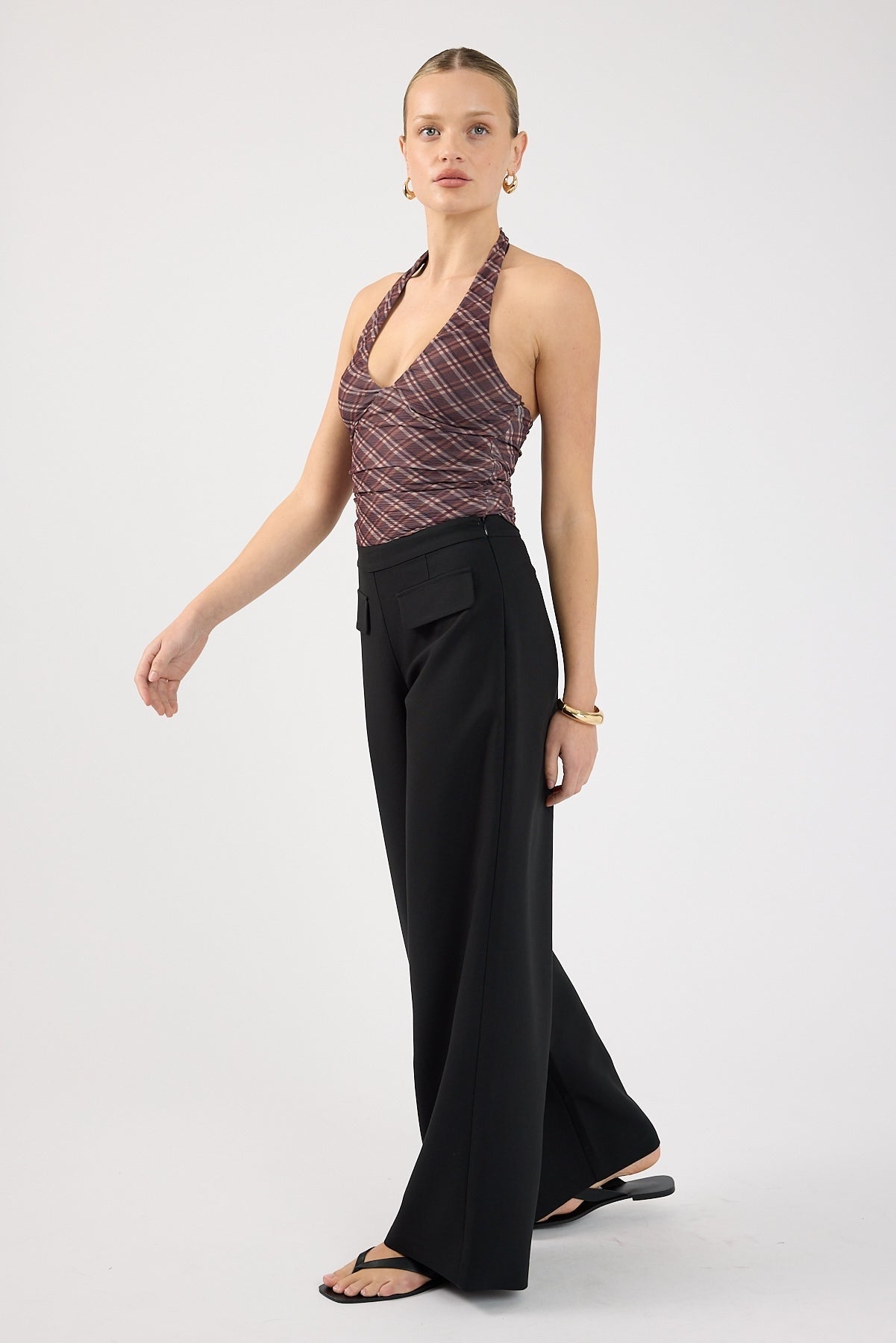 Perfect Stranger Luca Pocket Tailored Pants Black