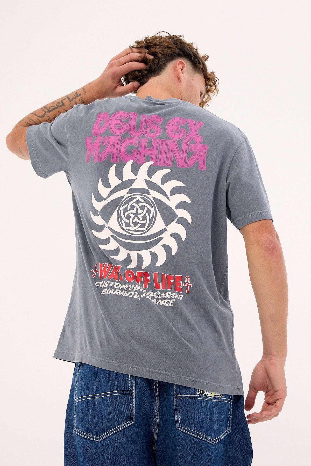 Deus Ex Machina Crank Tee Anthracite