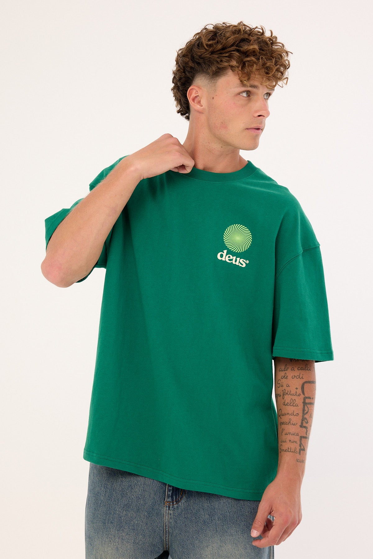 Deus Ex Machina Strata Tee Verdant Green