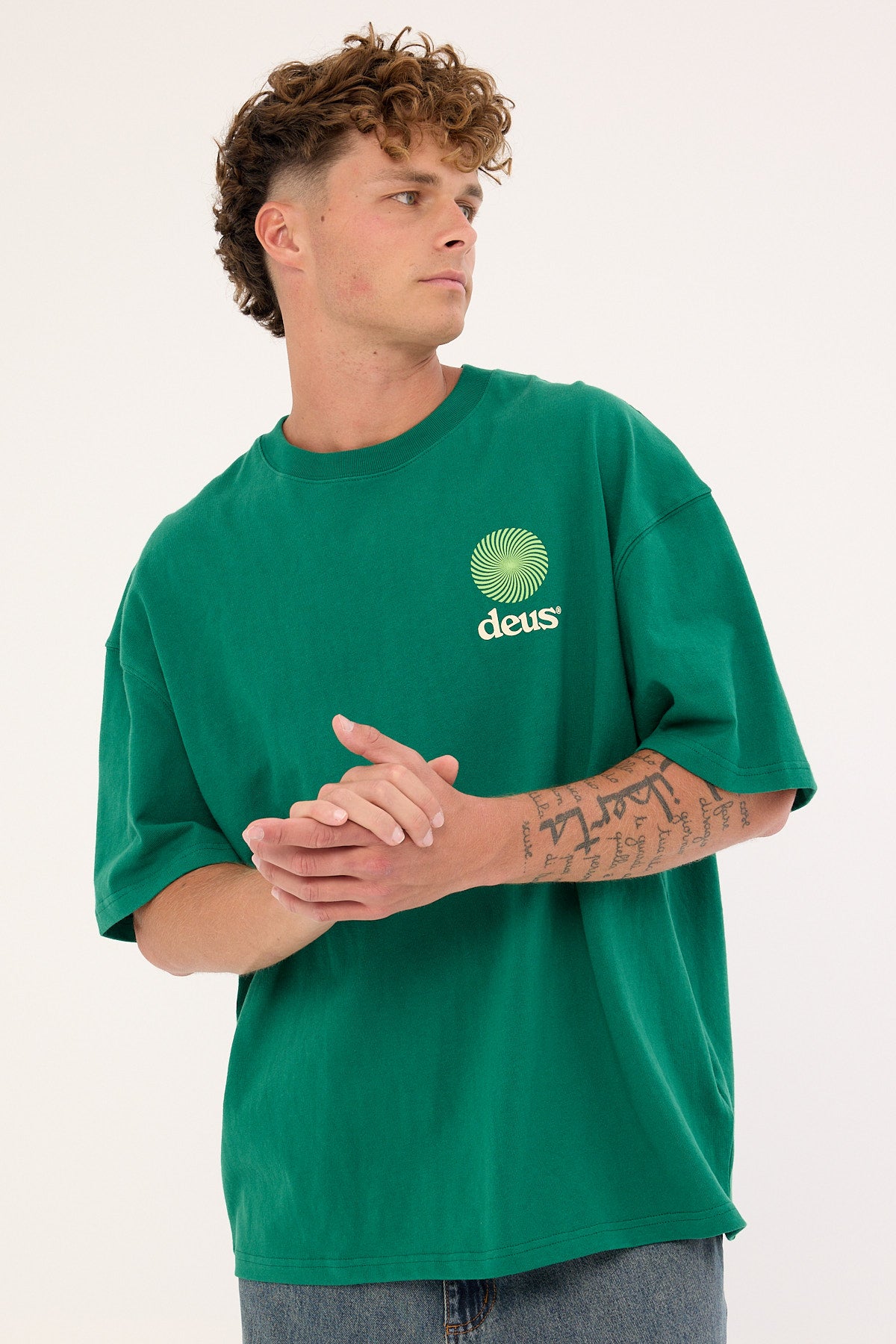 Deus Ex Machina Strata Tee Verdant Green