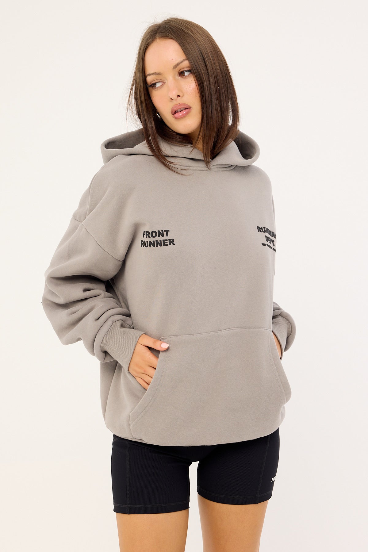 Front Runner Running Dept Hoodie Grey