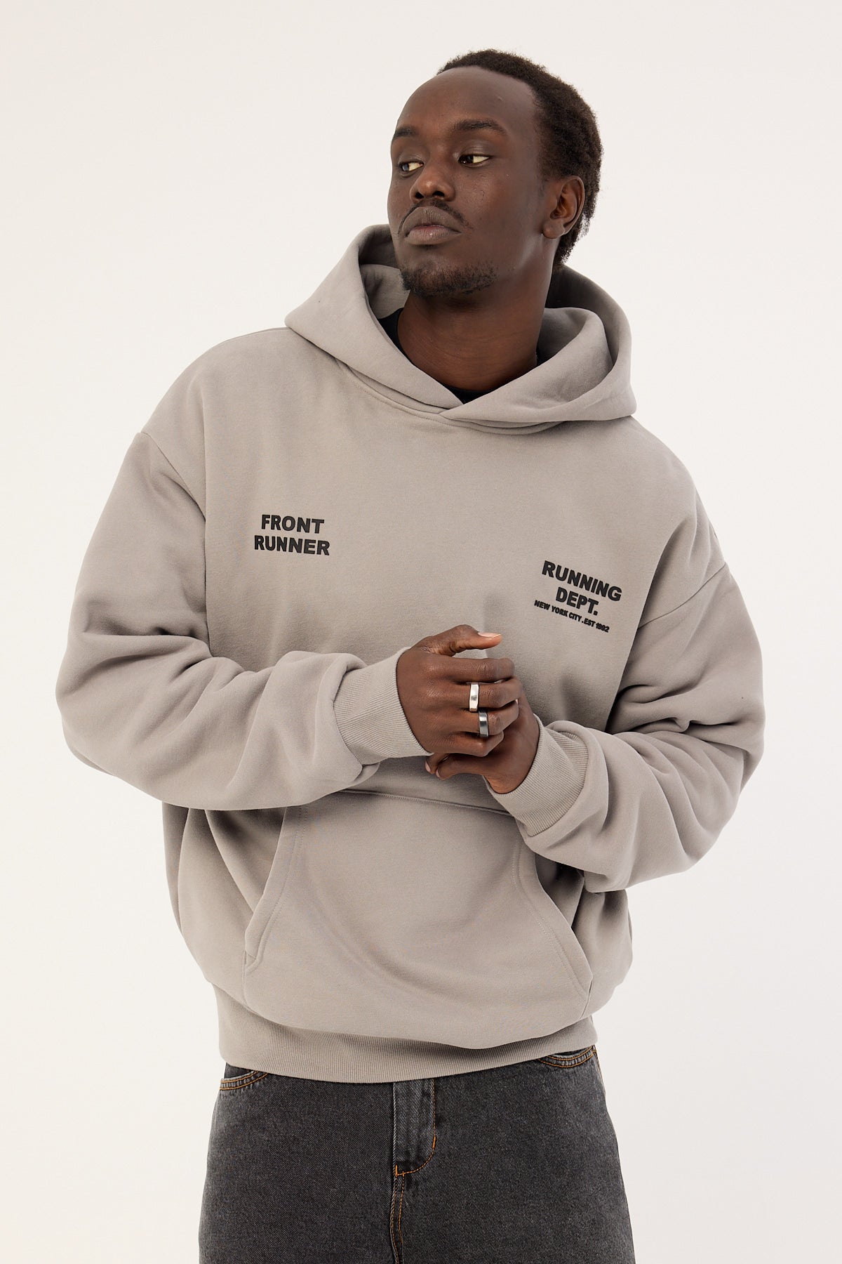 Front Runner Running Dept Hoodie Grey