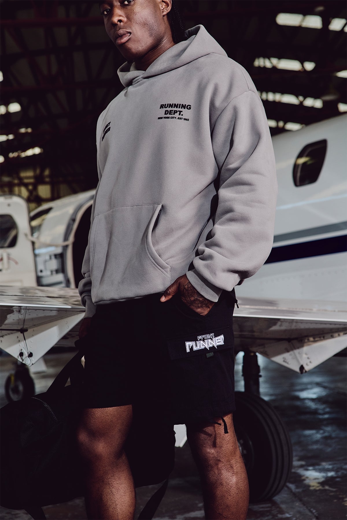 Front Runner Running Dept Hoodie Grey