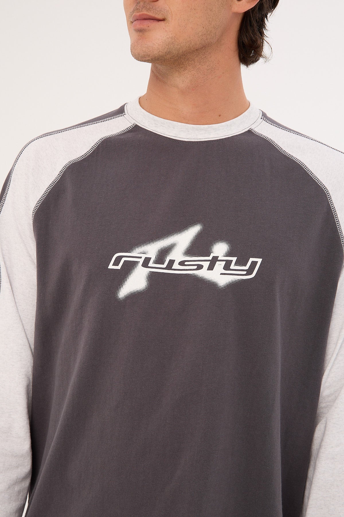 Rusty Panel Tee Rusty Fade-R Long Sleeve Tee Carbon – Universal Store