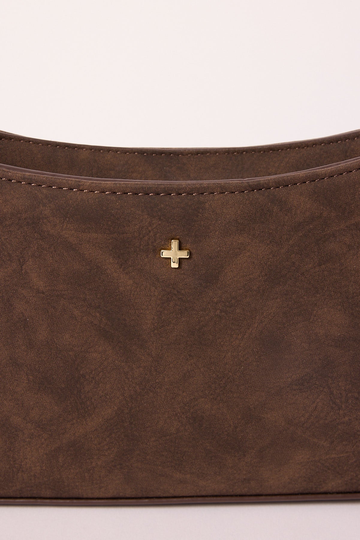 Peta + Jain Lilu Shoulder Bag Chocolate Suede PU/Gold