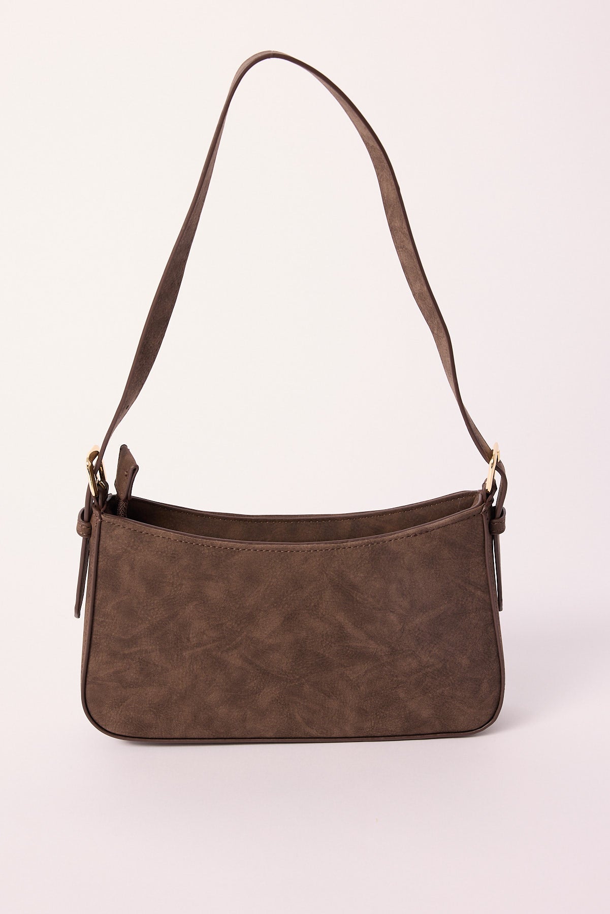 Peta + Jain Lilu Shoulder Bag Chocolate Suede PU/Gold