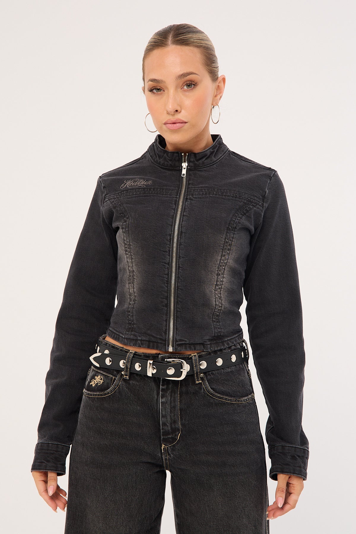 Neovision Limitless Denim Jacket Washed Black