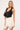 Luck & Trouble Katia Ruched Asymmetrical Mini Skirt Cream
