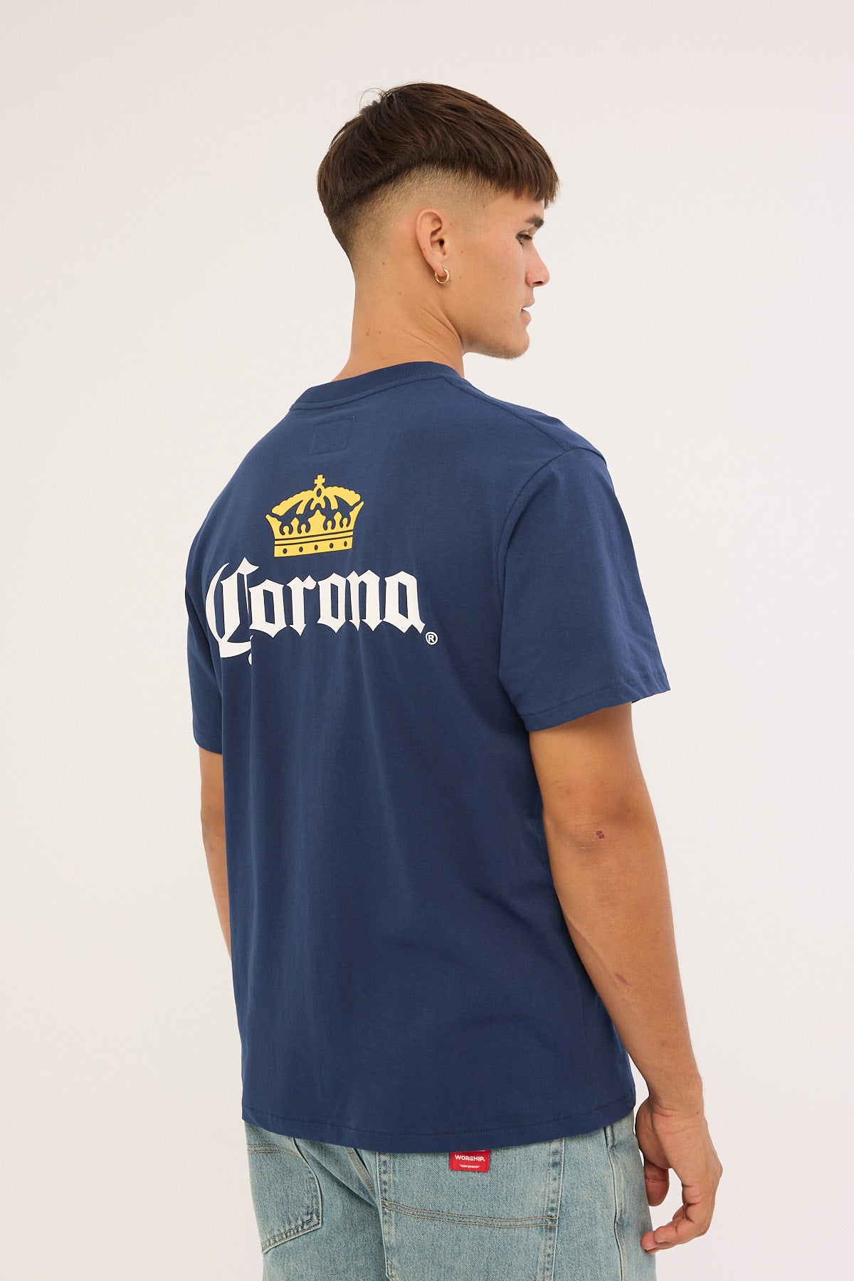 American Needle Corona Embroidery Tee Navy