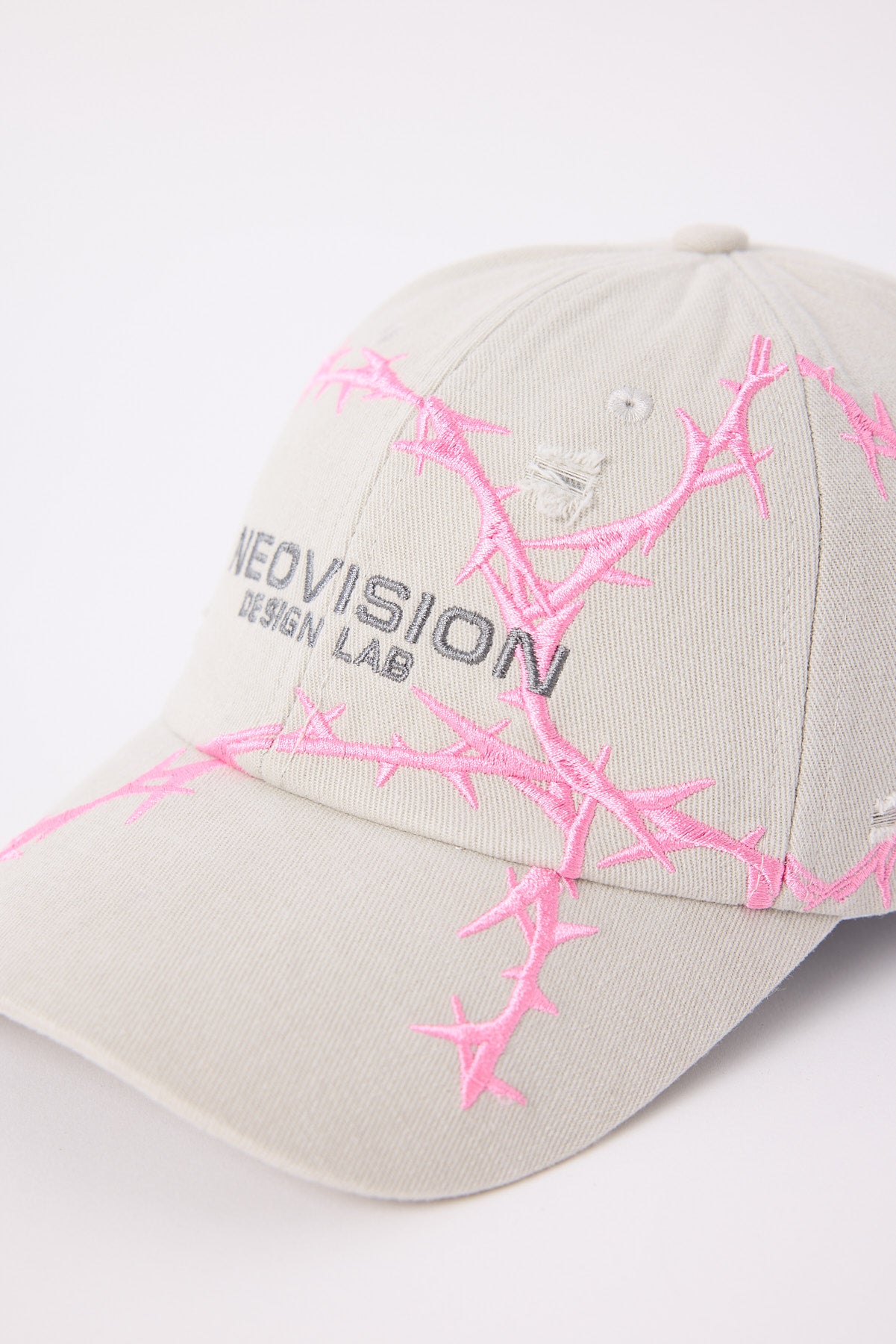 Neovision Thorn Distressed Dad Cap Grey