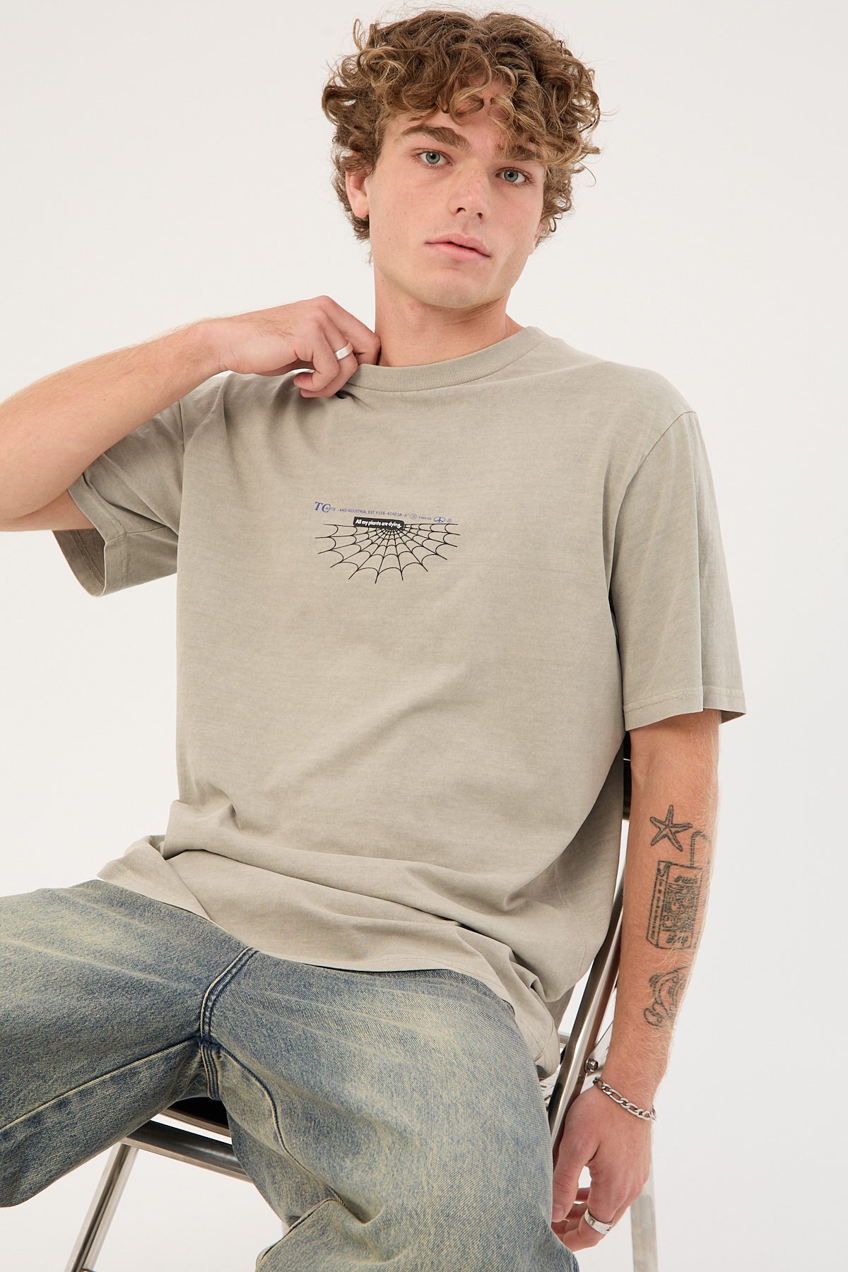 Thrills The Beginning Is Ending Merch Fit Tee Fog