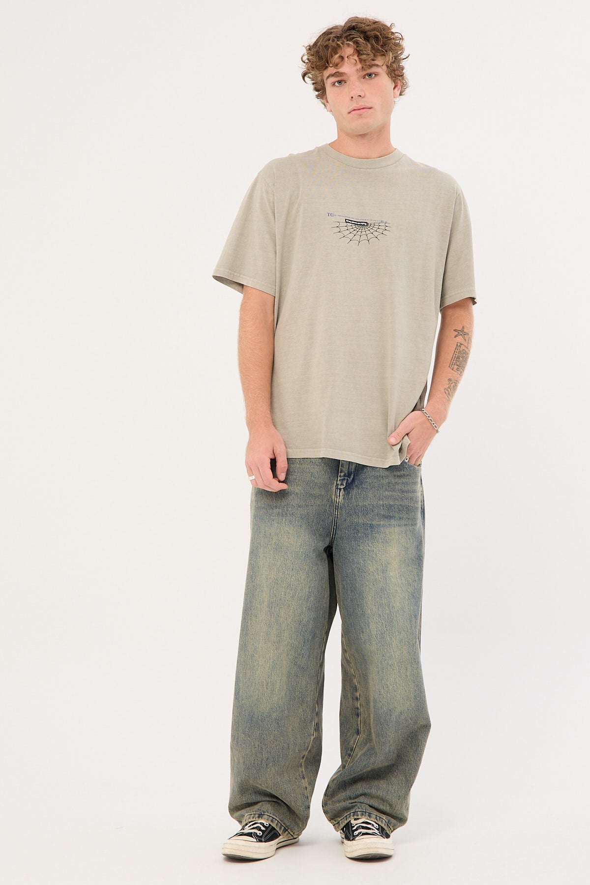 Thrills The Beginning Is Ending Merch Fit Tee Fog