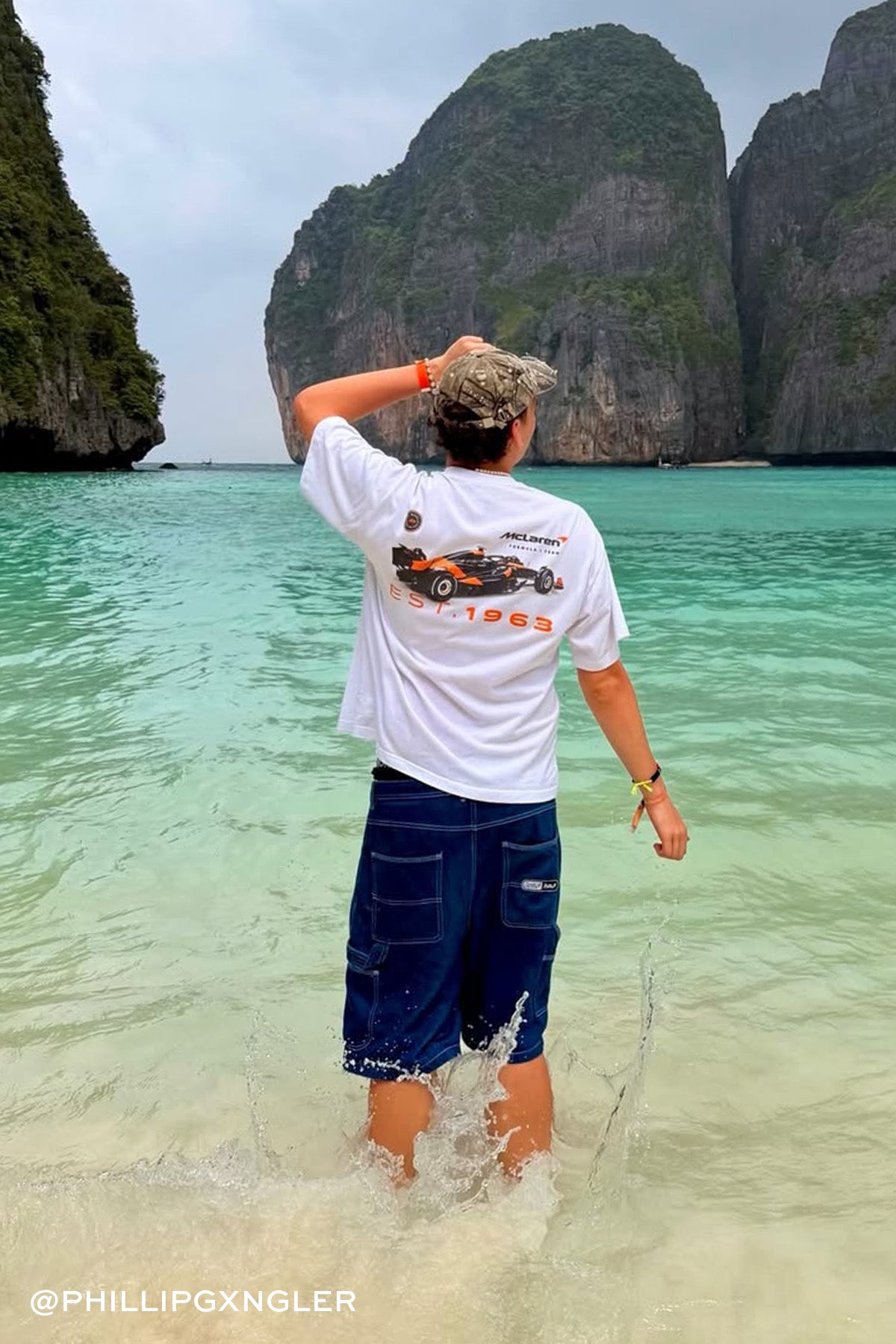 Mitchell & Ness Tailgate Boxy Tee Vintage White