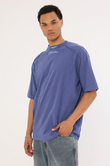 Neovision Ragged Oversize Super Heavy Tee Washed Blue