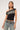 Worship Ghosted Cold Shoulder Off Shoulder Top Black