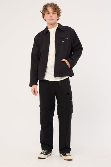 Common Need Harbor Cargo Zip Off Pant Black