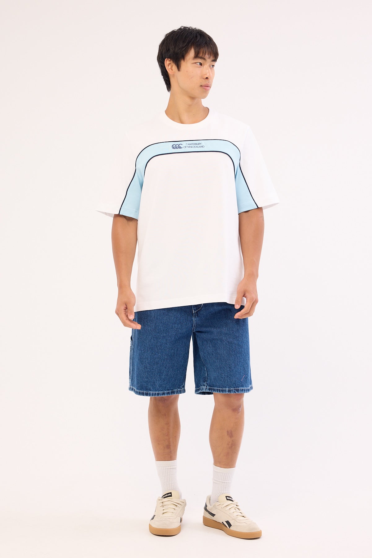 Canterbury Heritage Panelled Tee Right White