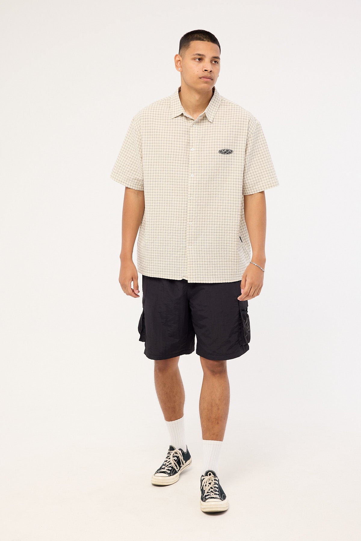 Xlarge Script Cargo Short Black