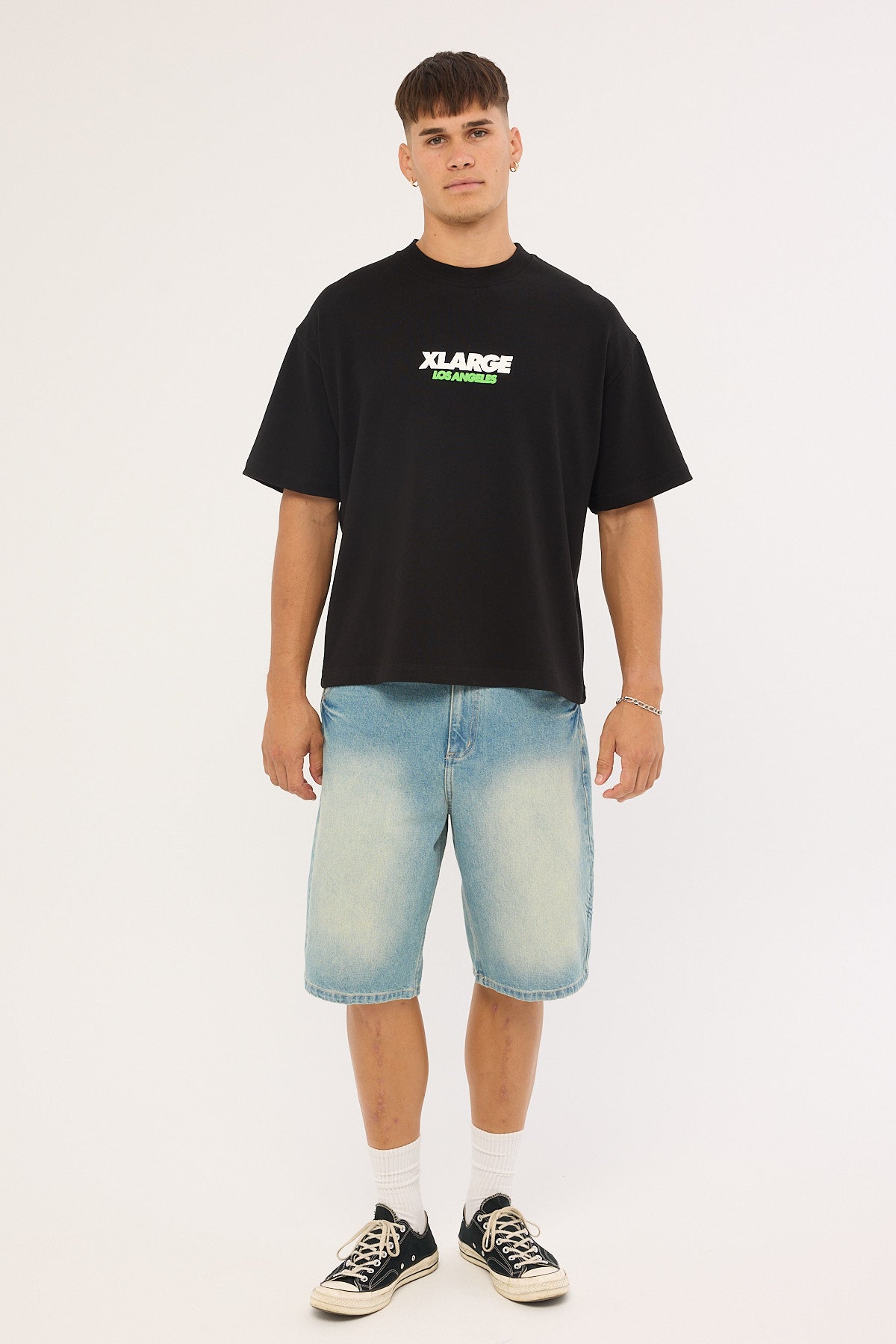 Xlarge Flowers Gorilla Fit SS Tee Solid Black