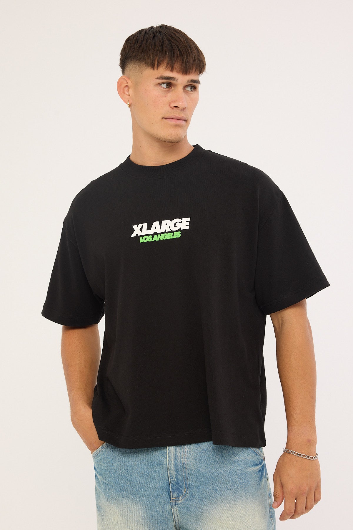 Xlarge Flowers Gorilla Fit SS Tee Solid Black