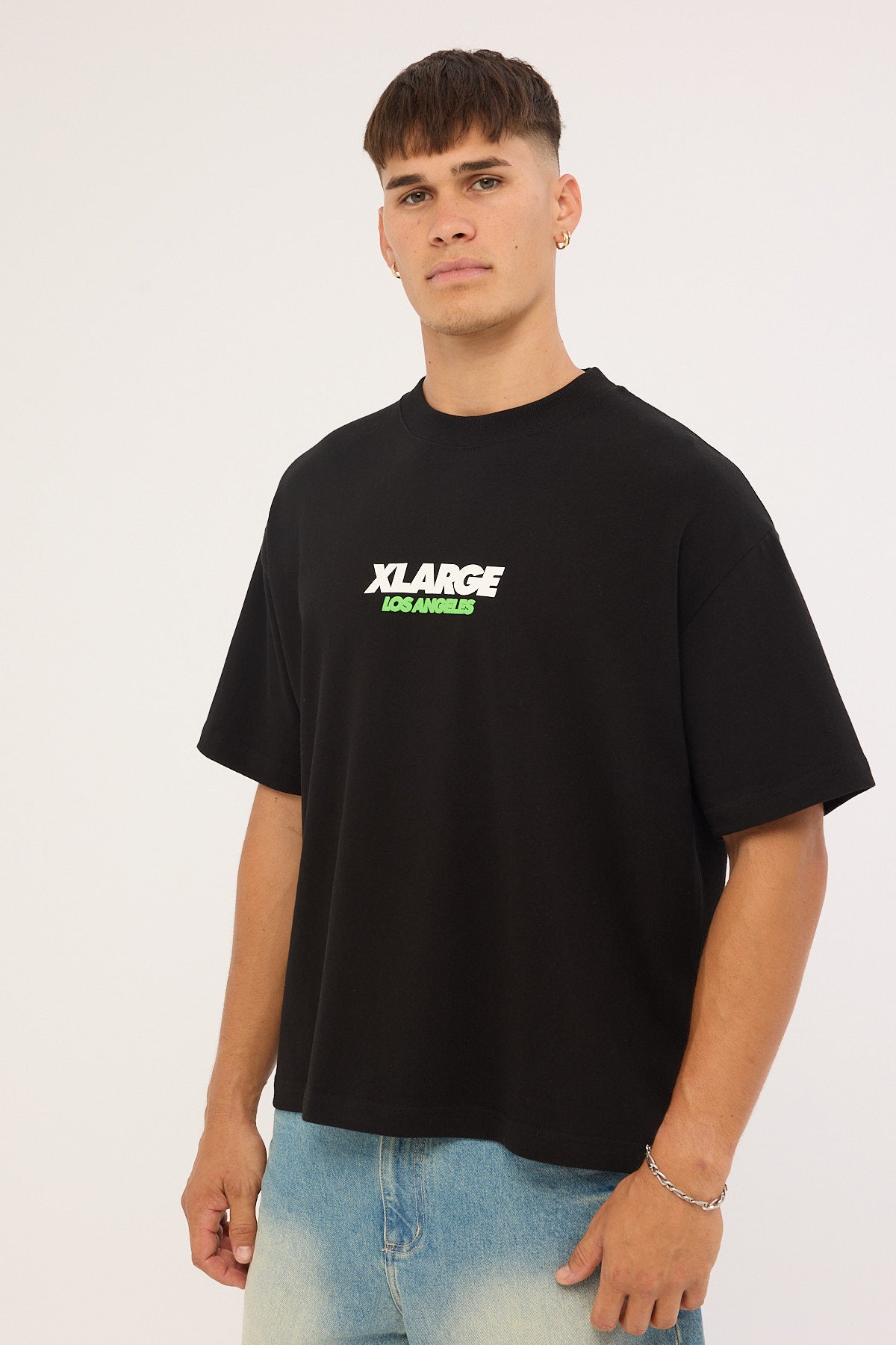 Xlarge Flowers Gorilla Fit SS Tee Solid Black