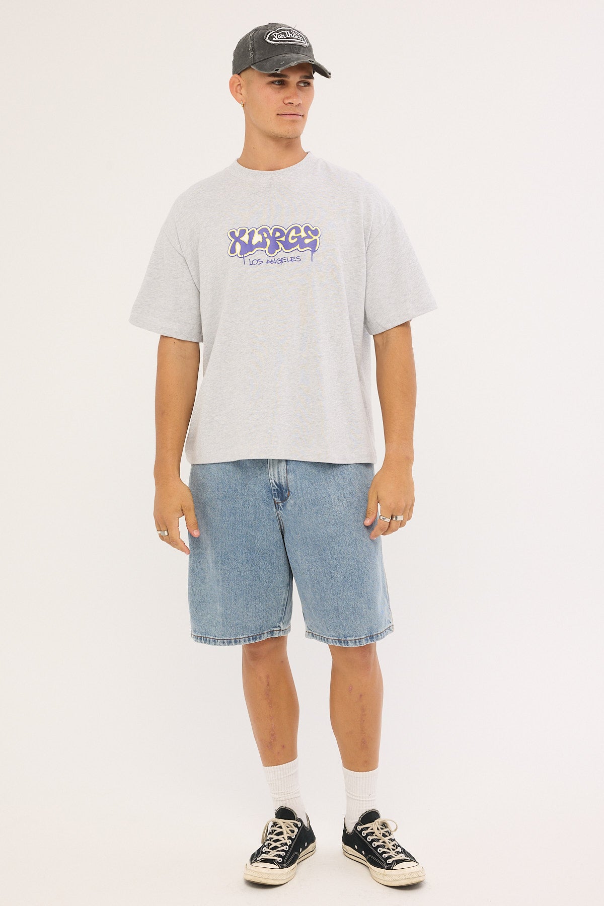 Xlarge Drip Gorilla Fit SS Tee Ash Heather