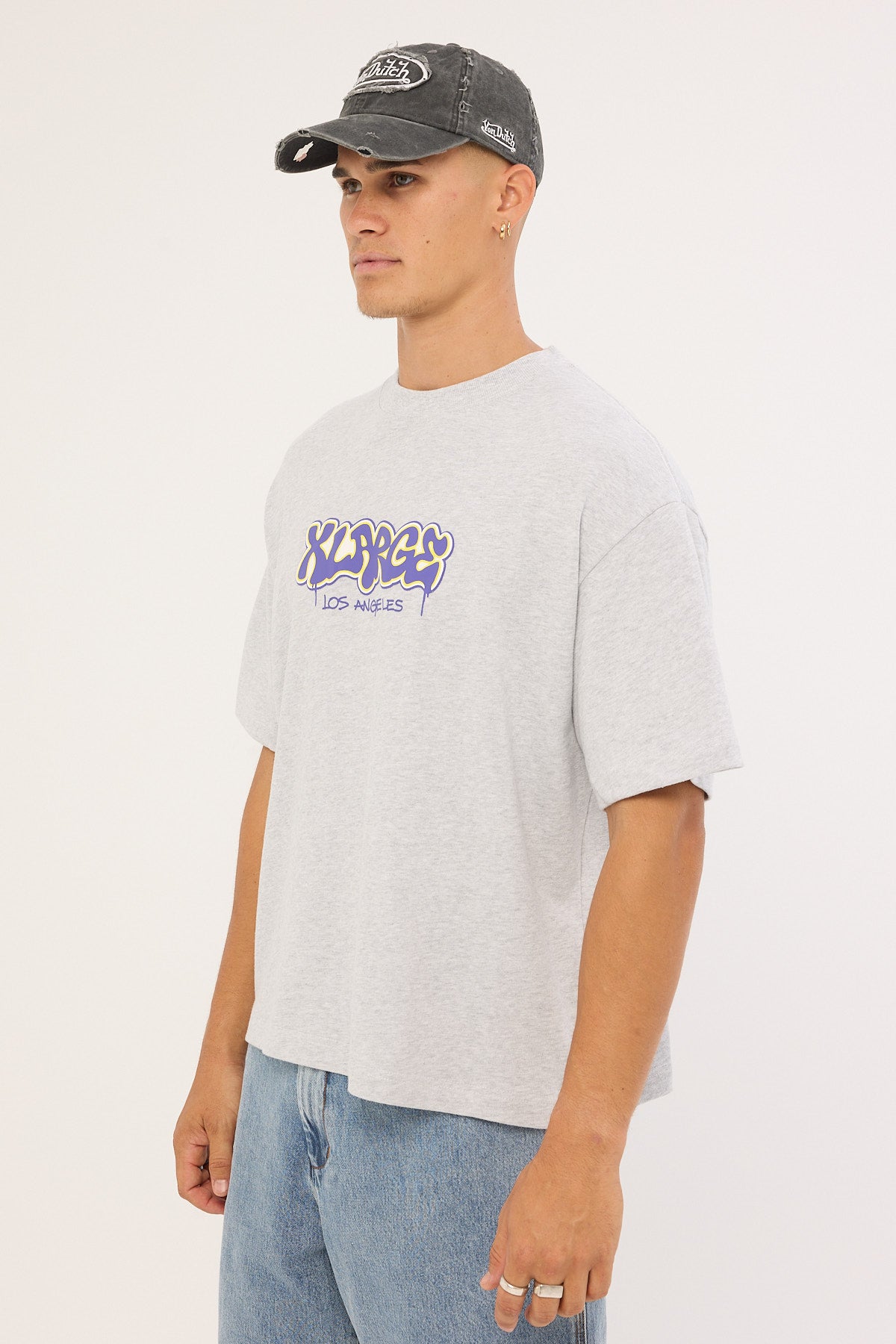 Xlarge Drip Gorilla Fit SS Tee Ash Heather