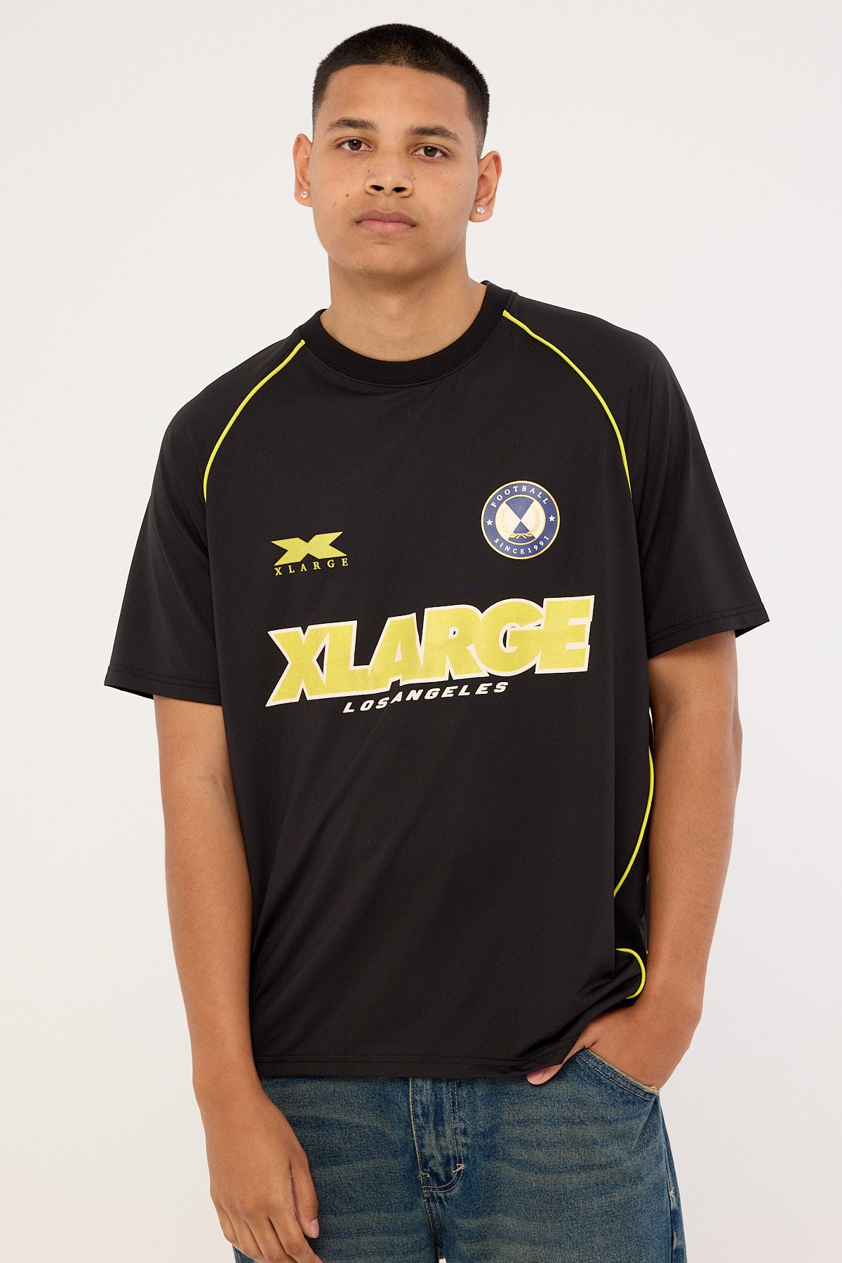 Xlarge Football SS Jersey Black