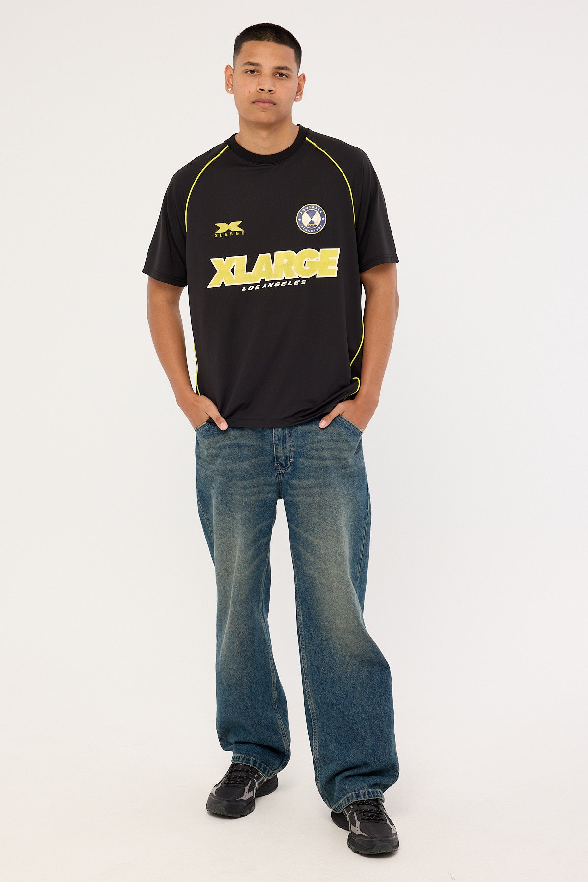 Xlarge Football SS Jersey Black