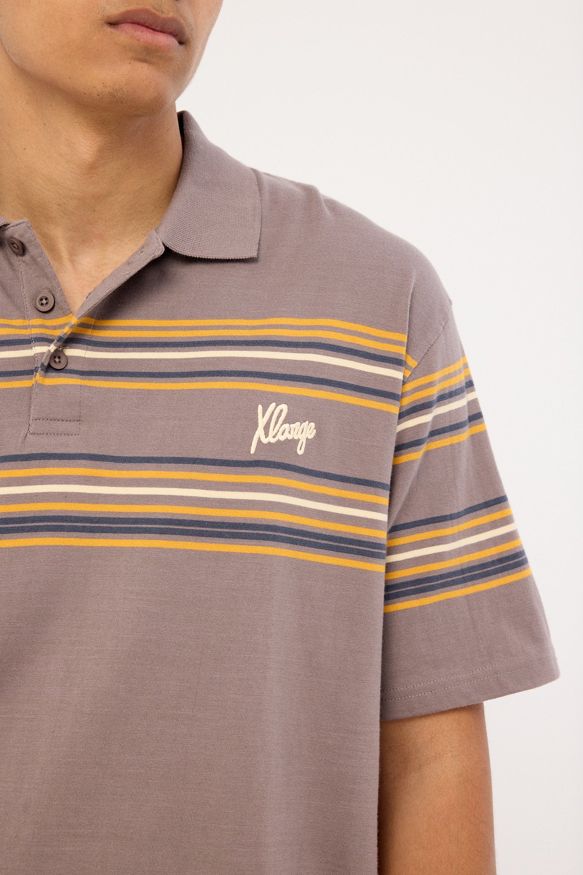 Xlarge Script SS Polo Mocha