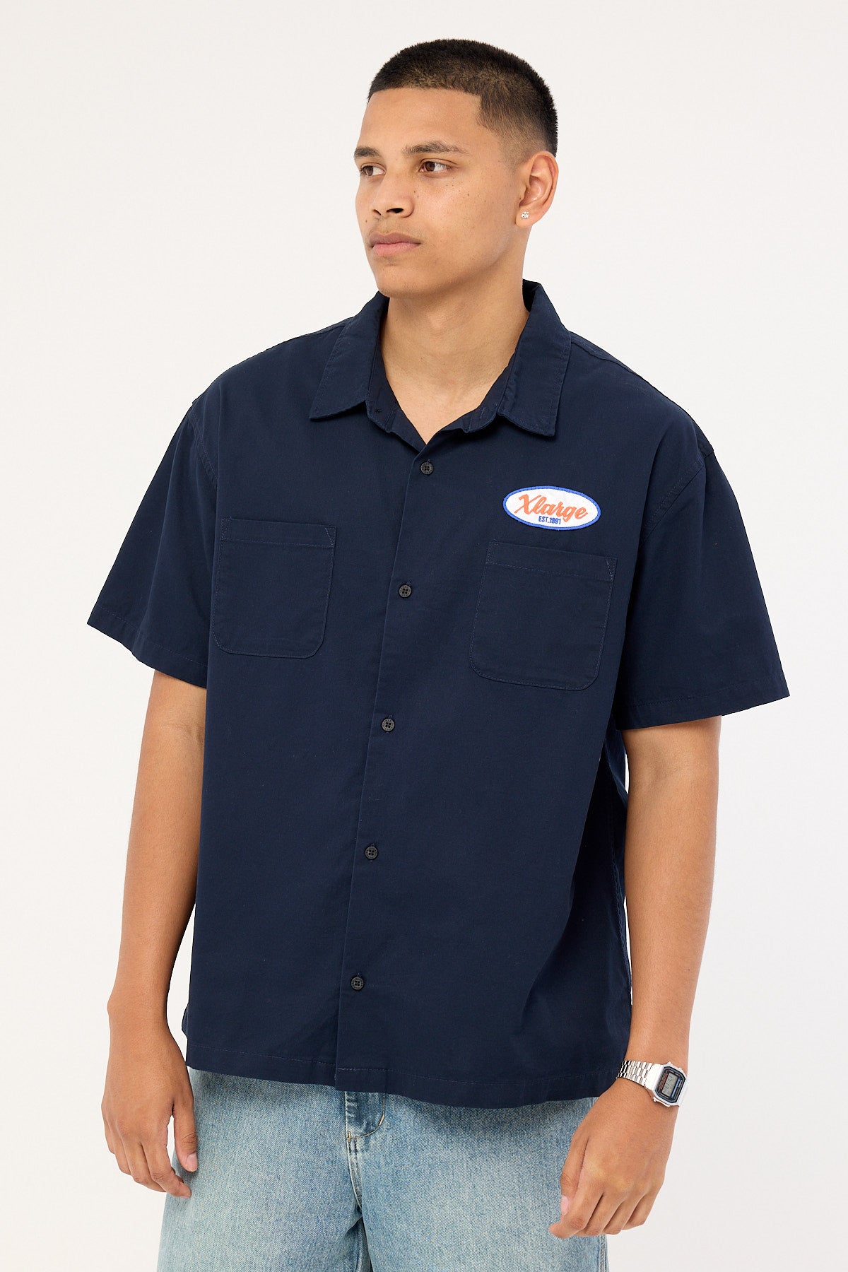 Xlarge Classic SS Work Shirt Navy
