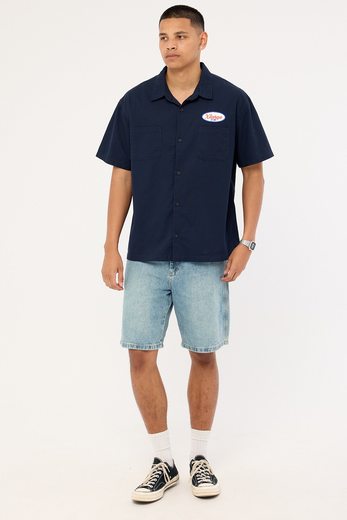 Xlarge Classic SS Work Shirt Navy