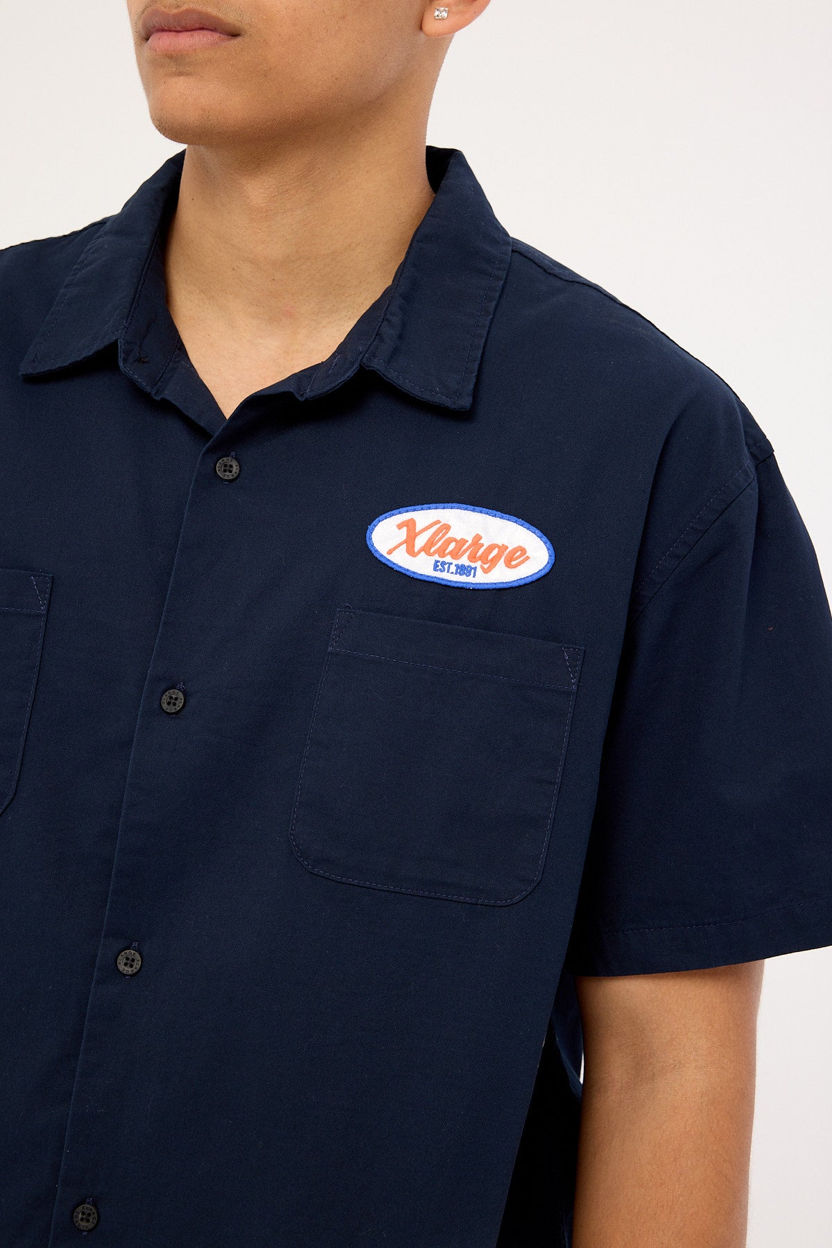 Xlarge Classic SS Work Shirt Navy