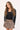 Luck & Trouble Waist Cord Tie Pleated Skirt Brown Print