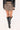 Luck & Trouble Waist Cord Tie Pleated Skirt Brown Print