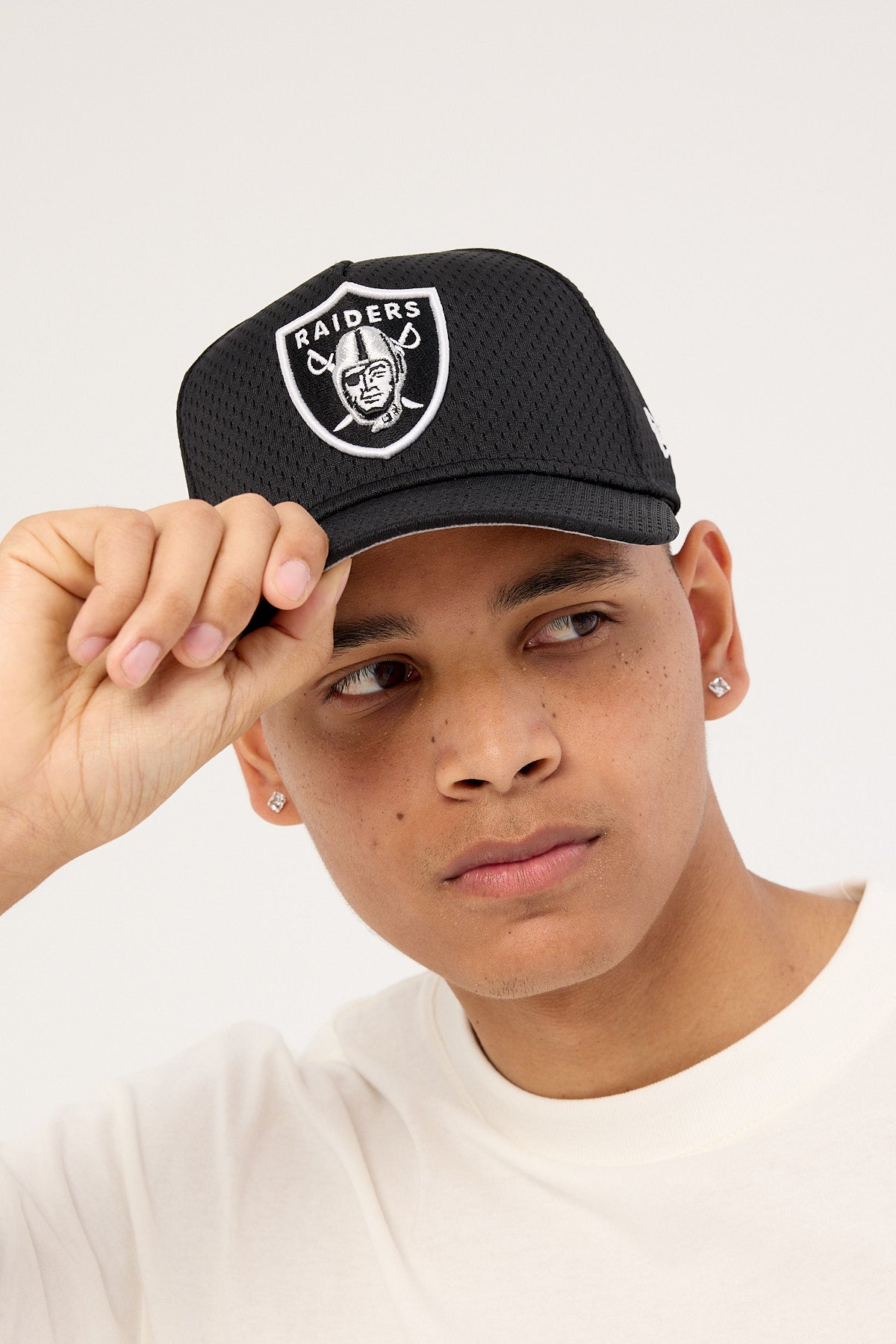 New Era Basketball Mesh 9Forty A-Frame Las Vegas Raiders Cap Official Team Colours/Grey