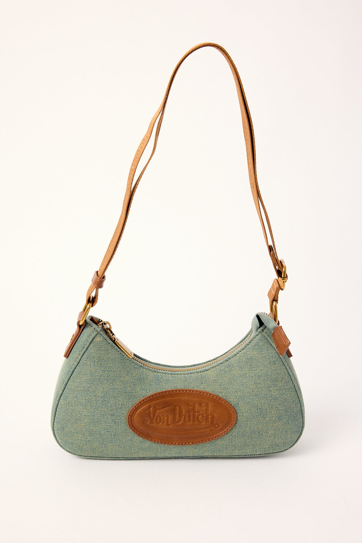 Von Dutch Amy Dirty Denim Shoulder Bag Dirty Denim