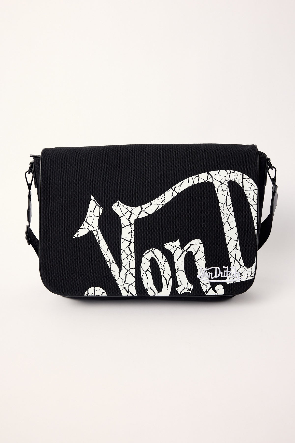 Von Dutch Signature Messenger Bag Black