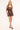 Perfect Stranger Claire Linen Halter Mini Dress Brown Print