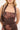 Perfect Stranger Claire Linen Halter Mini Dress Brown Print
