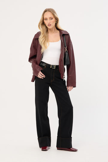 Lioness Top Model Jean Cuffed Onyx
