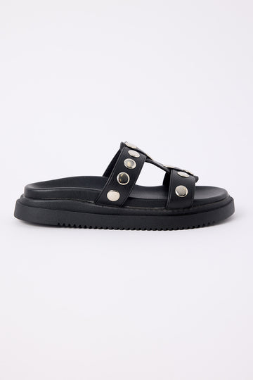 Therapy Pretense Stud Sandals Black