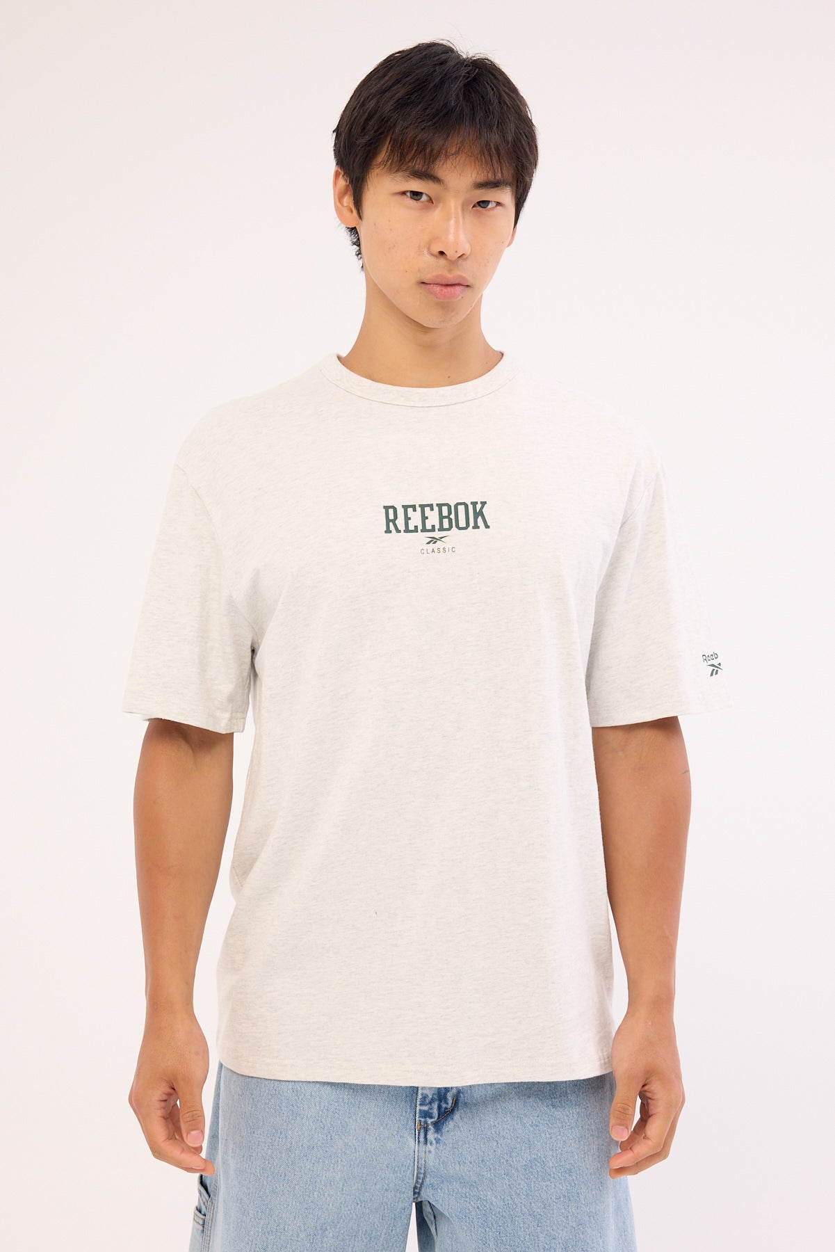 Reebok Reebok Classic Logo Tee Chalk Melange