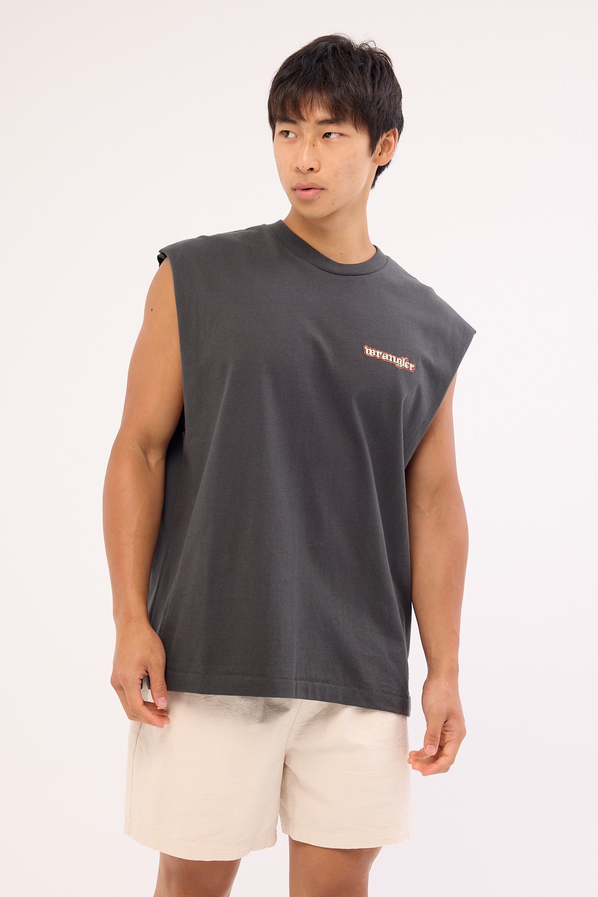 Wrangler Naga Boxcar Muscle Tee Dark Slate