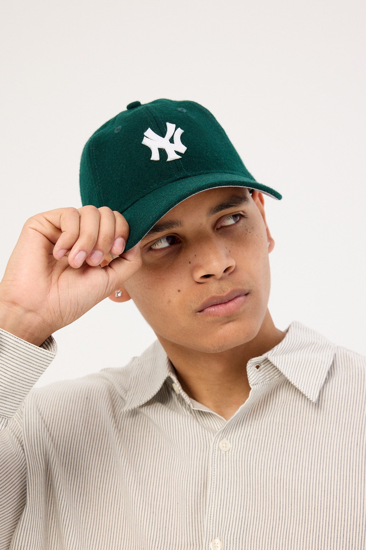 New Era Felt Mini 9Twenty New York Yankees Cap Dark Green