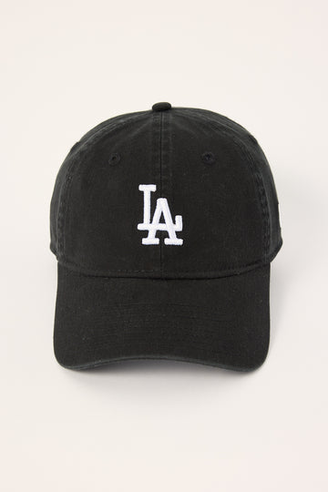 New Era 9Twenty Midi Logo Los Angeles Dodgers Cap Black/White Embroidery